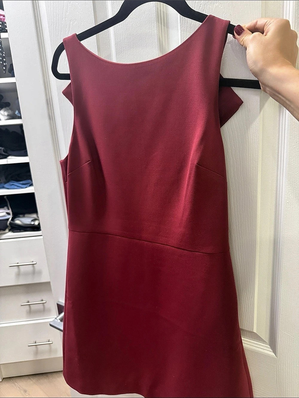 Aritzia Sleeveless Mini Dress in Red Like New